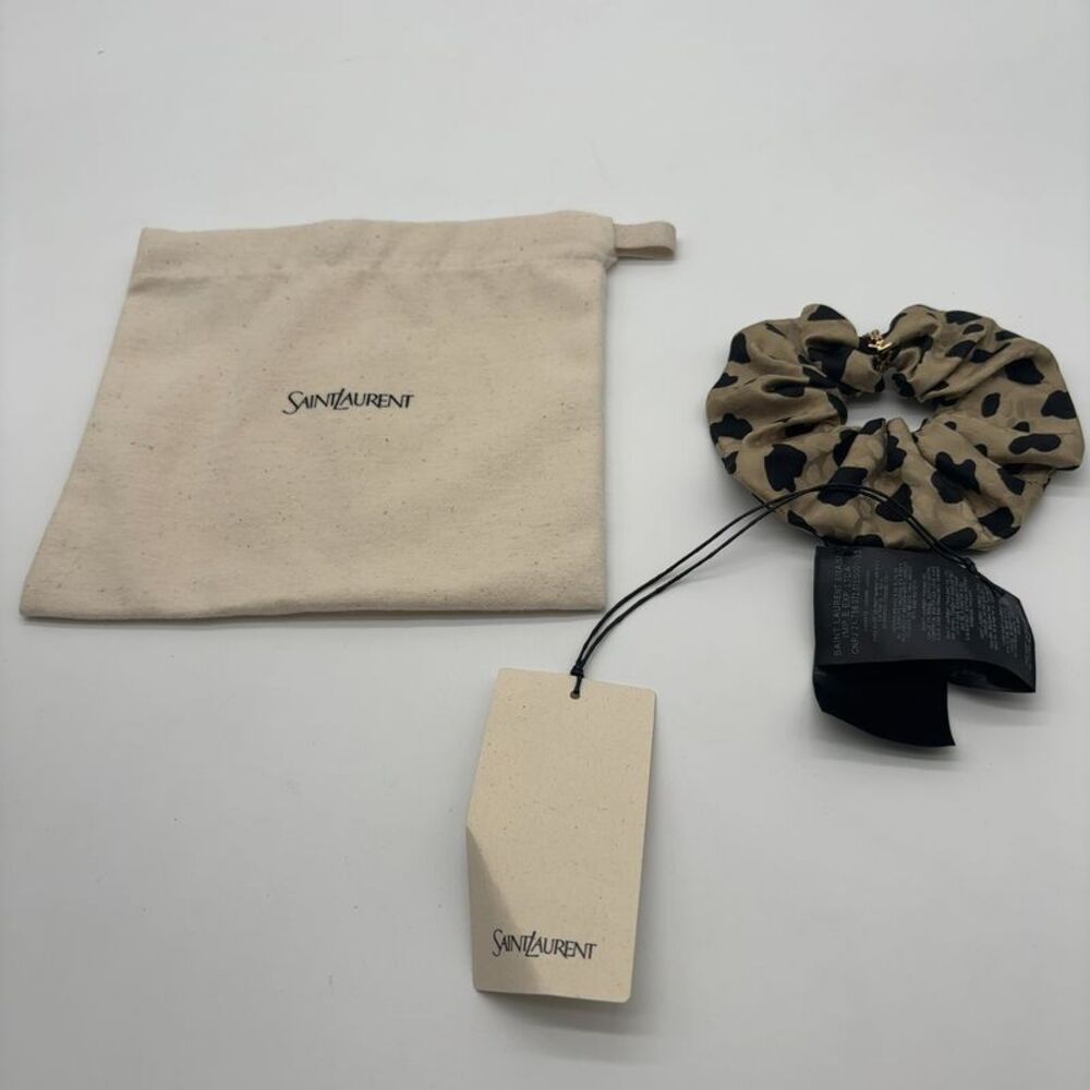 Saint Laurent Cassandre Silk Scrunchie